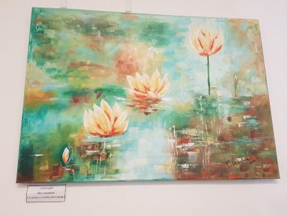 Exposición de cuadros en la Escuela de la Magistratura