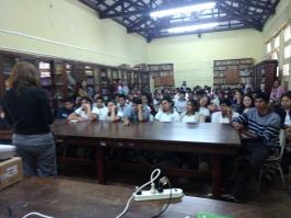 Charla sobre sexting y otros delitos en escuelas de Rosario de la Frontera