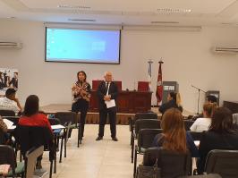 Catalano y Ovejero hablaron sobre derecho electoral a alumnos del Programa de Ingreso