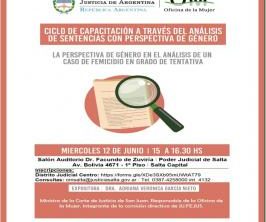 “Ciclo de capacitación a través del análisis de sentencias con perspectiva de género”