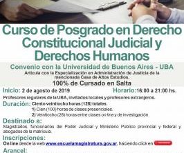 Inscripciones abiertas para el posgrado en Derecho Constitucional Judicial de la UBA