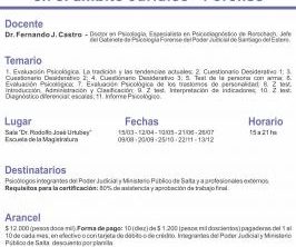 Formación en técnicas psicológicas forenses