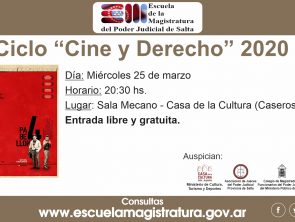 Ciclo “Cine y Derecho” 2020