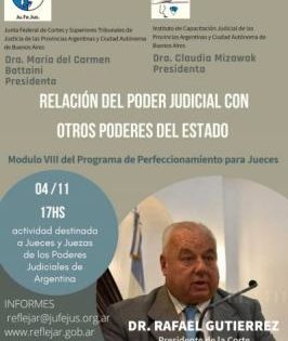 La relación del Poder Judicial con los otros poderes