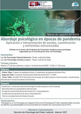 Capacitación para psicólogos del Poder Judicial