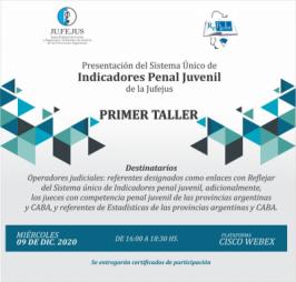 Taller sobre indicadores del sistema penal juvenil