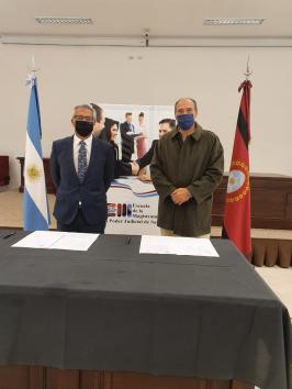 El juez Vittar firmó convenio con el Colegio de Escribanos de Salta