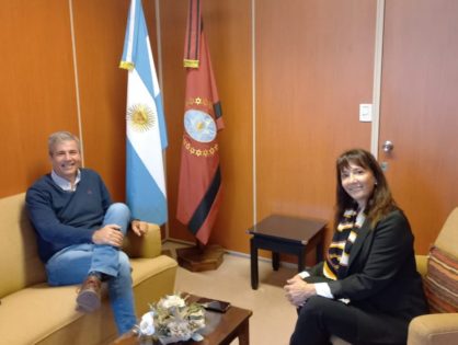 La jueza Gauffin se reunió con el secretario de Adultos Mayores de la Provincia