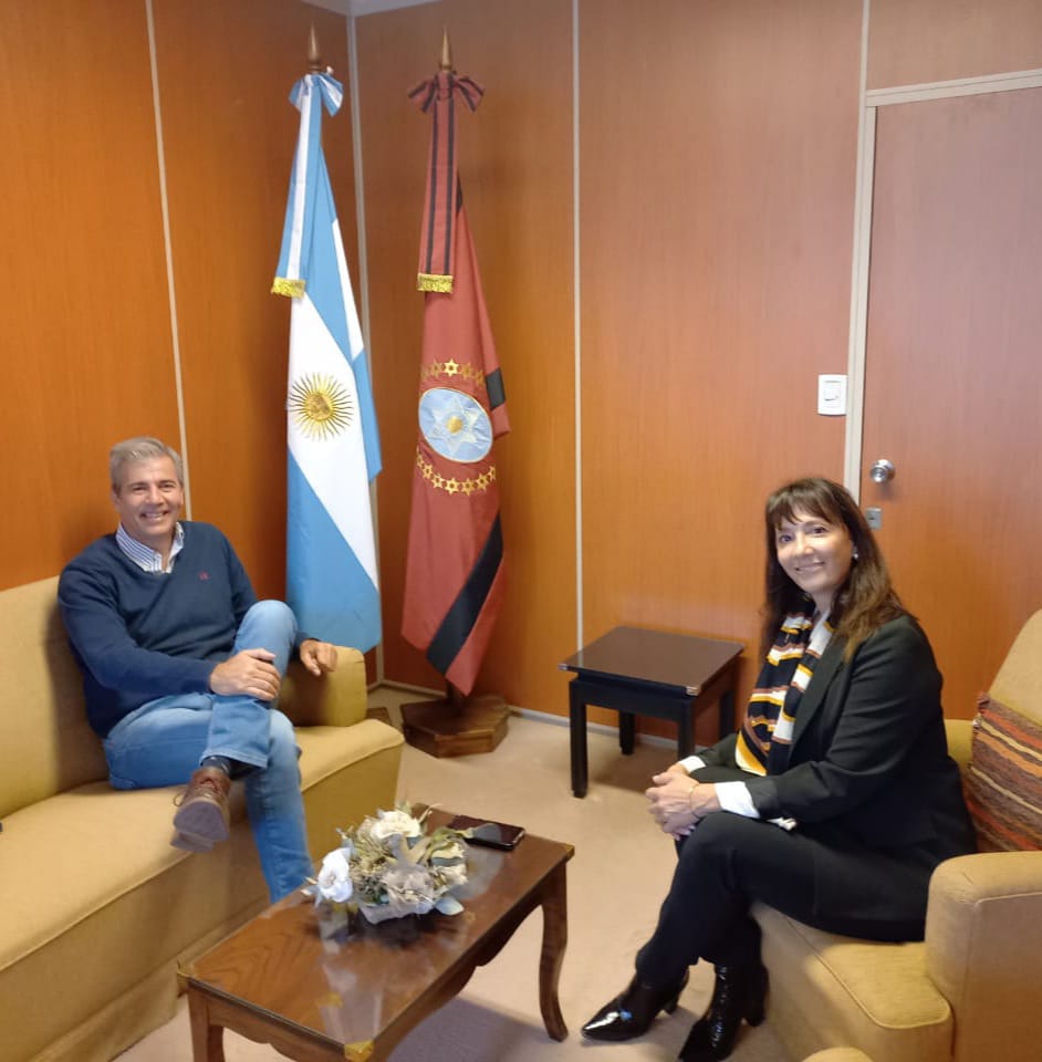 La jueza Gauffin se reunió con el secretario de Adultos Mayores de la Provincia