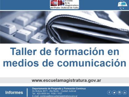 Taller de formación en medios de comunicación