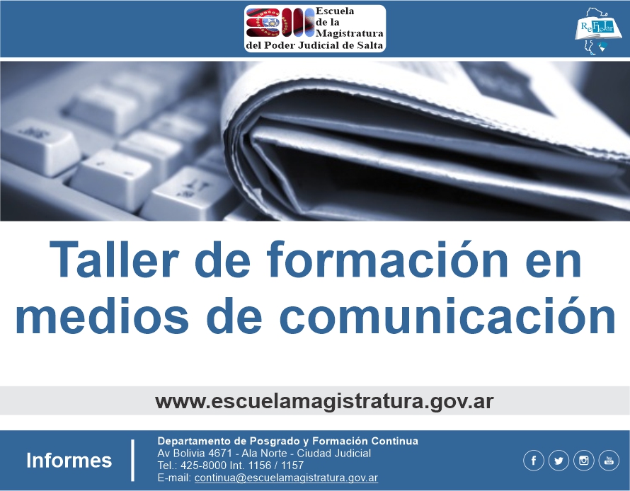 Taller de formación en medios de comunicación