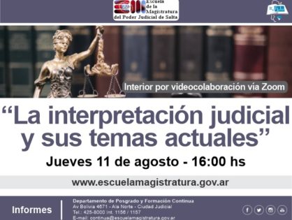 La interpretación judicial y sus temas actuales