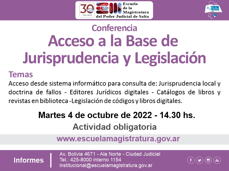 Acceso a la Base de Jurisprudencia y Legislación