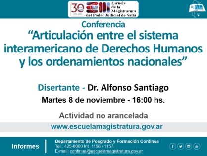 “Articulación entre el sistema Interamericano de Derechos Humanos y los ordenamientos nacionales”