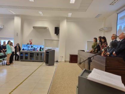 Teresa Ovejero presidió la jura de confidencialidad de abogados para prácticas en tribunales