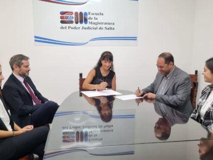 La jueza Gauffin firmó protocolo con UCASAL para incentivar la investigación