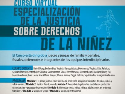 Especialización de la Justicia sobre los Derechos de la Niñez - Curso Virtual