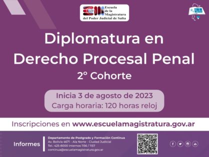 Diplomatura en Derecho Procesal Penal – 2º Cohorte