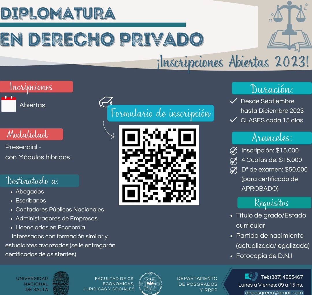 Diplomatura en derecho privado