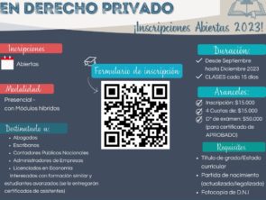 Diplomatura en derecho privado