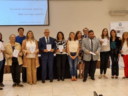 El juez Vittar participó del cierre del taller de escritura creativa