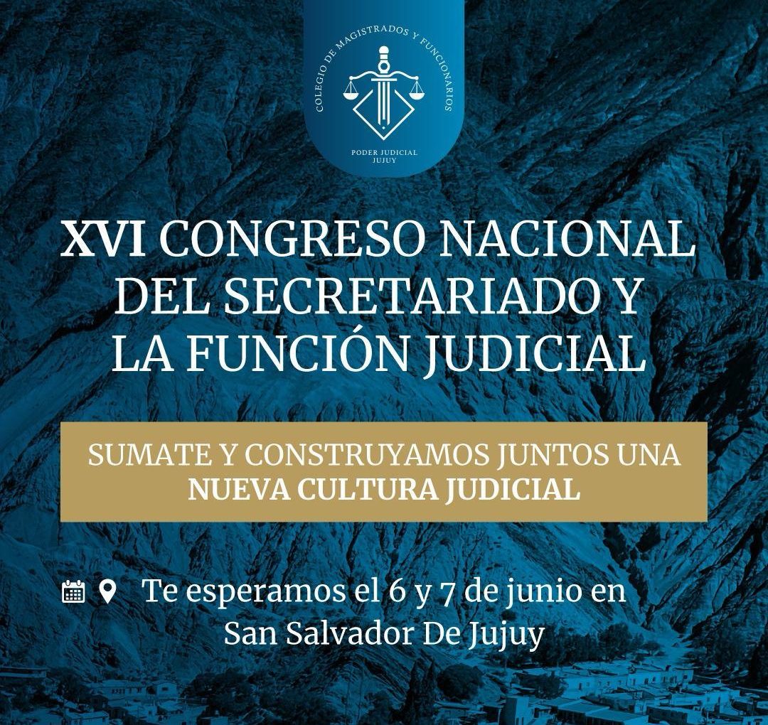 Congreso Nacional del Secretariado Judicial en Jujuy