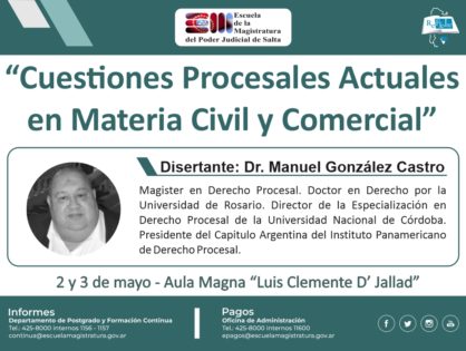 Cuestiones Procesales Actuales en Materia Civil y Comercial