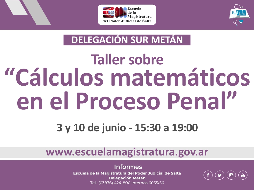 Taller - Cálculos matemáticos en el Proceso Penal