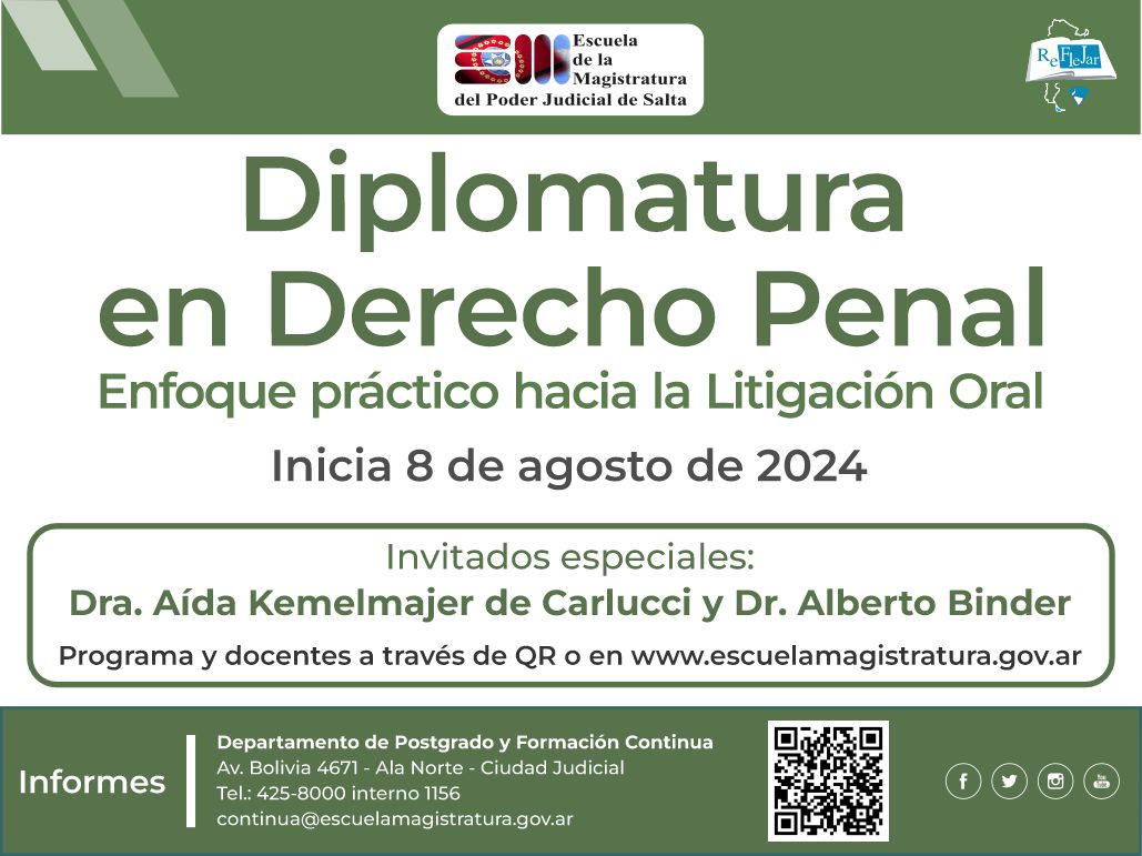 Diplomatura en Derecho Penal - Enfoque práctico hacia la Litigación Oral