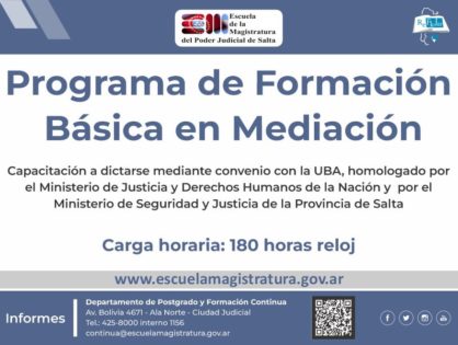 Programa de Formación Básica en Mediación