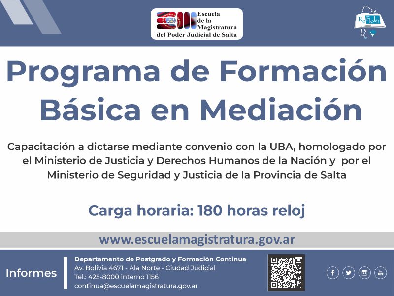 Programa de Formación Básica en Mediación