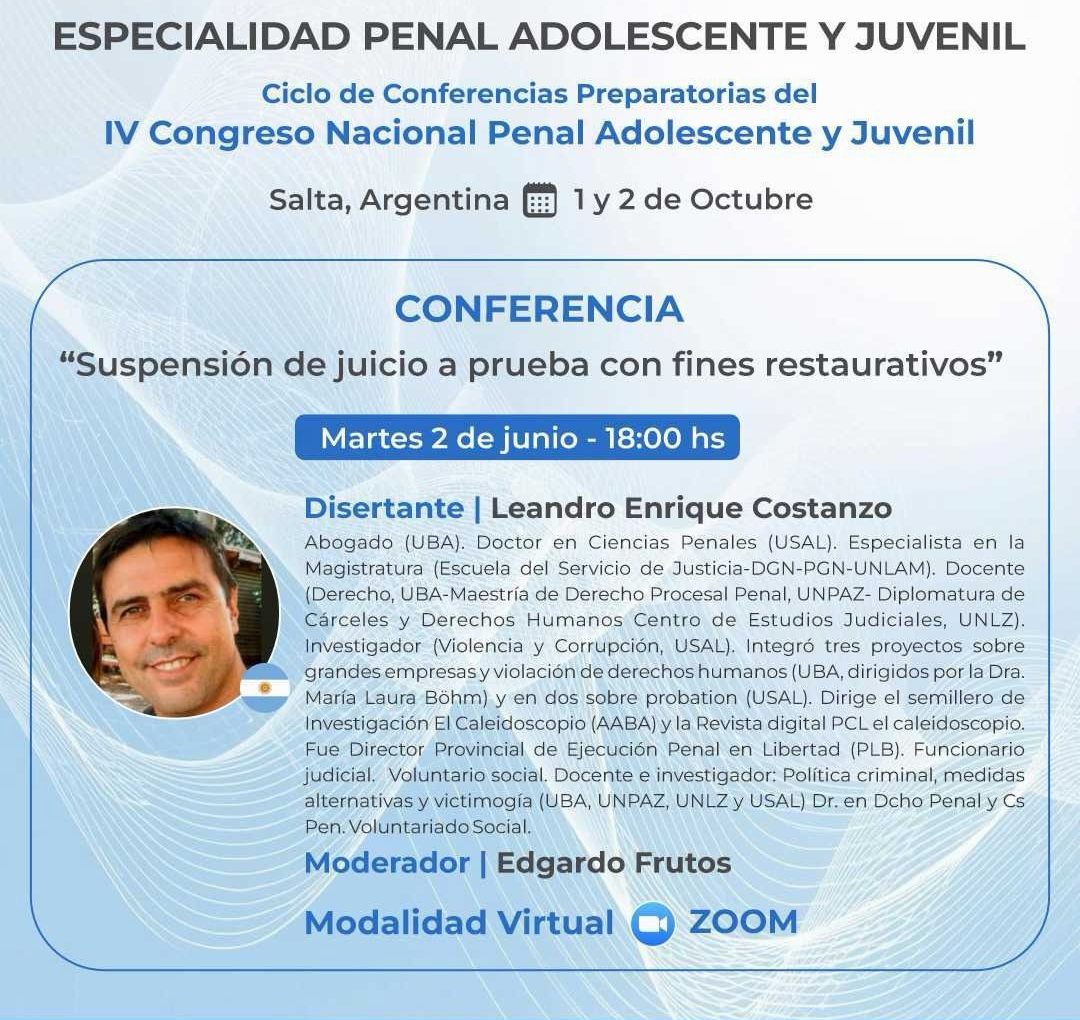 Conferencia sobre suspensión de juicio a prueba