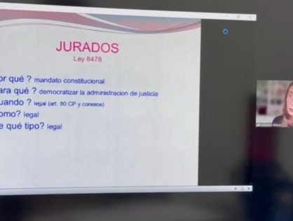 La jueza Alliaud disertó en la diplomatura en derecho penal