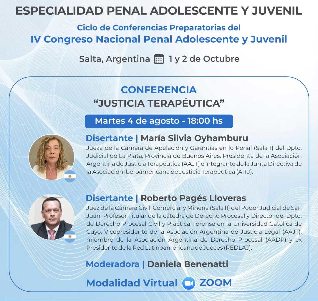 Justicia terapéutica en la agenda de las conferencias preparatorias del congreso de justicia penal juvenil