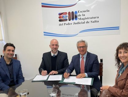 El juez Vittar firmó convenio con la Sociedad Argentina de Sociología Jurídica