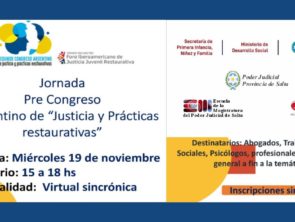 Jornada Pre Congreso Argentino de “Justicia y Prácticas Restaurativas”