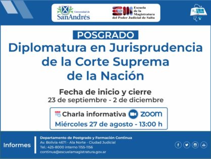 Diplomatura en Jurisprudencia de la Corte Suprema de Justicia de la Nación
