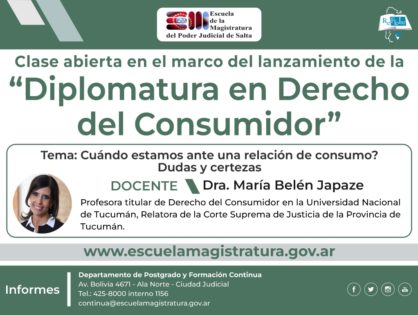 Clase abierta gratuita de Derecho del Consumidor